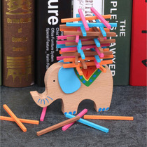 Childrens balance stacking music Layers of stacked building blocks Elephant Camel color stick music lovers build puzzle early education toys small