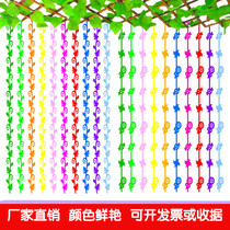 Kindergarten Hanging Accessories Hanging felt cloth Woven Fabrics Leaf strips Maple Leafy Branches Snowflake Strips veranda Hallway Partition Curtain