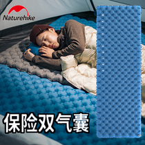 naturehike hustle outdoor double inflatable cushion camping tent moisture proof mat single padded floor mat sleeping mat