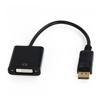 HD DisplayPort DP Male to DVI Female 24 1 DVI-D Display Adapter Black