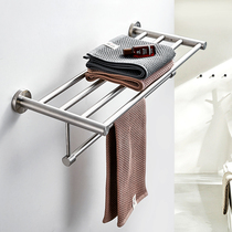 Bathroom towel holes stainless steel bath towel rack toilet towel hanging wall hanging from the shelf wall