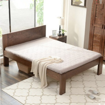 Full solid wood bed Simple modern 1 5 1 8 m double bed Nordic Japanese bedroom economical solid wood oak bed