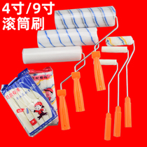 4 inch 9 inch roller brush latex paint wall tool paint brush paint brush length fine hair hot melt roller short medium length
