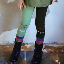 Han Edition bottom trousers 2020 new warm and thicker baby autumn and winter pants girls plus trousers outside z