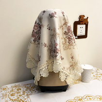 Lace Cover Cloth Dust Cover Scarlet Field Bread Machine Kitchen Coffee Machine Wall Breaking Machine Microwave tea Set Gaib