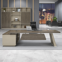 Haorui boss desk desk desk simple modern large class general manager table and chair combination office furniture