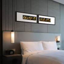 Abstract painting living room sofa background wall hanging painting landscape landscape plaque guest room horizontal modern Chinese bedroom decorative painting