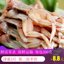 (Net 3kg) Frog meat field chicken fresh frozen fresh-keeping rice field free-growing black-spotted frog barbecue ingredients wholesale