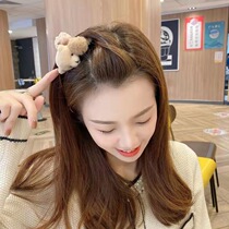 Cartoon plush head grab jackpot cute hair grab jangui dog Melletti shark clip