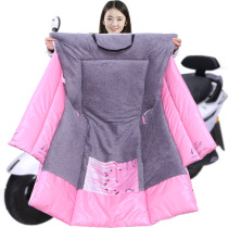 Electric motorcycle windshield is winter velvet thickened autumn and winter battery tram waterproof sunscreen cover cold and windproof