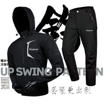 New fishing clothes spring and autumn waterproof wear-resistant breathable quick-drying thickened stormtrooper sea fishing suit mens and womens fishing clothes