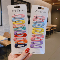 Children Hair Clip Candy Color Macaron Cards Chic Girl Hearts Bb Clip Sides Net Red Cute Head Accessories