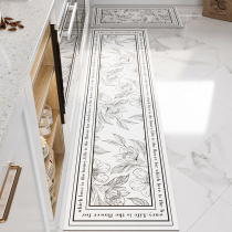 Kitchen Ground Mat Waterproof Erasable Anti Dirty Oil Anti Slip Home Rug Nordic Strip Footbed Free Pvc Mat