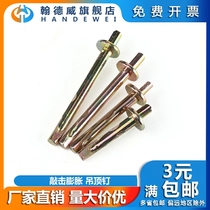 Percussion expansion screw percussion fast-in type hammering expansion bolt double-piece gecko cement ceiling nail