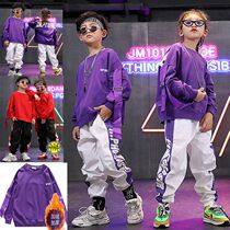 Christmas shelf drum show boy cool street dance suit hip hop jazz New Years Day Childrens Festival Performance