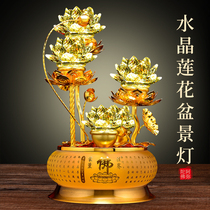 Plug-in household for Buddha lamp led colorful lotus lamp Buddha lamp for Buddha to enshrine the Buddha to enshrine Lantern Buddhist supplies
