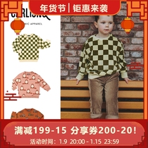Dutch CarlijnQ childrens clothes Boys Girls Spring and Autumn new long sleeve loose round neck organic cotton