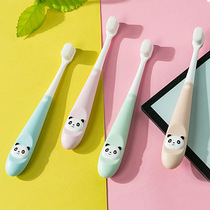 Baby toothbrush children Wan root soft hair milk toothbrush 2-3-4 years old baby guard training brush small head cartoon set