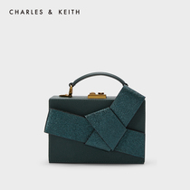 (New color release)CHARLES & KEITH PARTY style CK2-50700838 Bow decoration square box bag female