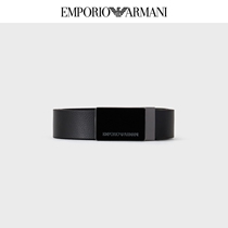 Emporio ARMANI Amani 2023 Spring Male Brigade Selector Series Printing Granule Leather Belt