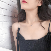 Thrilled Korean simple black cylindrical necklace female small exquisite Joker net temperament choker neck chain