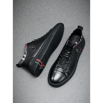 European Standing Wave Shoes Mens Shoes 2022 New Summer Genuine Leather Casual Shoes Han Edition Breathable 100 Hitch Hiking Shoes Mens Board Shoes