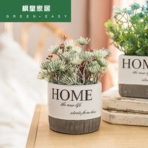 Nordic living room simulation plant green plant ornaments fake flower ins Wind decoration small potted plant desktop mini decoration creative