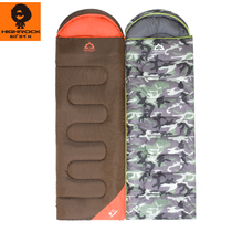 Tianshi outdoor mountaineering camping envelope type men and women can be spliced double cotton sleeping bag adult warm sleeping bag