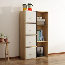 Simple modern bookshelf toy storage cabinet locker wooden cabinet home Bookshelf Rack with lottery cabinet