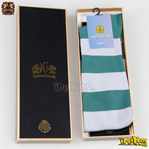 Harry Potter school uniform socks Slytherin clothing accessories green gray stripe mid-length socks over the knee socks snake yard