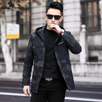 Paul Flagship Store Jacket Man 2022 Chunqiu New Leisure Lianhood blouse with youth trendy camouflak jacket