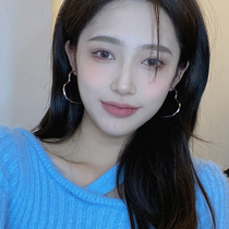 Europe and the United States exaggerated atmosphere love earrings simple Joker advanced feeling net red ear ring fashion cold wind ear ring earring earring