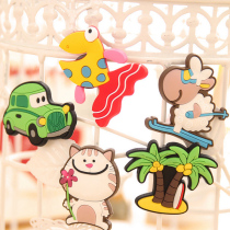 Cartoon cute animal refrigerator stickers cartoon Three-dimensional early education pvc soft glue magnet magnet magnet childrens toys