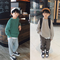 Boys sweater pullover Autumn Winter 2019 New Tide childrens knitwear childrens sweater big children loose thread coat