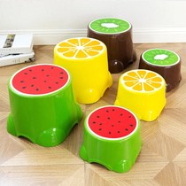 Home SHORT STOOL SHOES STOOL MINI-RESISTANT FRUIT STOOL SOLID CUTE LITTLE COMFORT PLASTIC CHILDREN STOOLS ANTI-SLIP