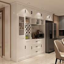 Simple modern sideboard living room cabinet Nordic wine cabinet against the wall cupboard multifunctional restaurant refrigerator cabinet display cabinet