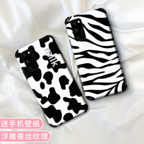 Applicable Huawei Honor V30pro mobile phone shell Cow Spotted anti-fall V10 silicone cover V20 housing play4T lens full package pro cute play4TPro female section 3