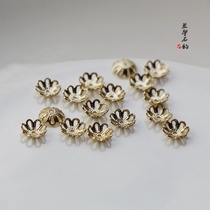 14K Bag Gold Fidelity Florin Hollowed-out Floras Hat Diy Handmade Ornament Material Accessories Homemade Bracelet Necklace