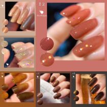 ELM WAPITI ELM deer nail polish clear monochrome DR12 two-color T02 CP28 crackling free roasting