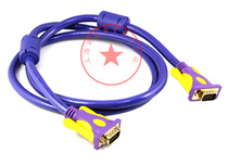 Wiring series vga-wire 3 9 15-pin all-through computer connected to TV projector HD line 1 5-30 meters