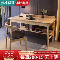 Full Solid Wood Desk Nordic Log Bedroom Students Home Writing Desk Small Family Type Brief Desktop Computer Desk