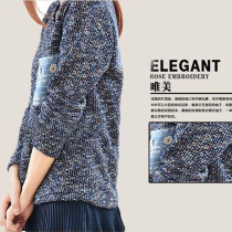 Maternity dress spring and autumn dress 2021 New Korean fake two pieces fashion rainbow Cotton out hot mom dress