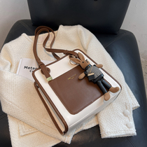 France Cone Koery genuine leather this year Pop packs 2022 new models of winter retro ancient single shoulder bag advanced sensation womens bag