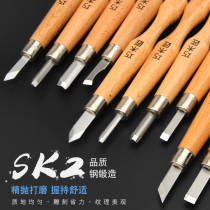 Woodworking carving knife set art boutique tool knife 6 8 12 root carving knives manual knife rubber wood carving