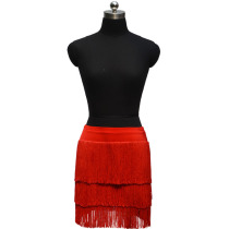 Latin dance Tassel skirt Girls adult dance skirt Square dance practice skirt Tassel short skirt Adult children tassel skirt