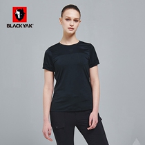 BLACKYAK Bouyak Summer Round Neck T-shirt Womens Leisure Sports Short Sleeve Top Soft and Refreshing SCW020
