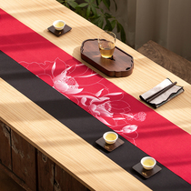 Tea mat table flag Zen Chinese kung fu tea set accessories tea table mat tea tray mat dry mat tea curtain R