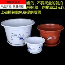 Factory plastic flowerpot gallon thickened fleshy green chloropicam rose balcony white red round nursery Basin