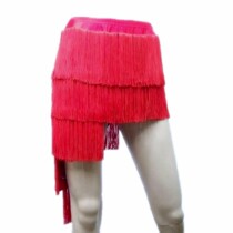 Tonights dance costume New Latin dance performance skirt practice tassel skirt Irregular tassel skirt half body