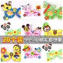 Handmade DIY material bag glasses frame children paste set kindergarten educational toy student gift